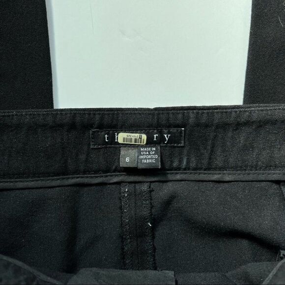 Theory Adalwen Jetty Black Slacks Size 6 - Picture 3 of 9